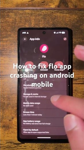 How to fix flo app crashing on android mobile