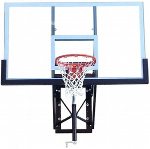[Hot Item] 72 Wall Mount Basketball Hoop Liftable Goal/Stand Standard Tempered Glass Backboard Indoor/Outdoor Slam Dunk
