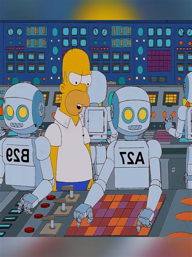Los Robots en Springfield: Reemplazo en Los Simpsons