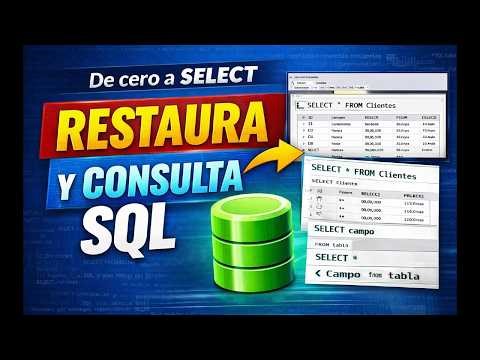 Curso SQL Server Restaurar una script SQL en 2026