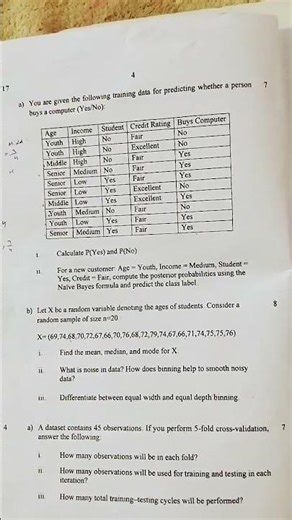 Data mining question paper 2025