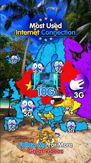 📶 Most Used Mobile Network Generation in Every European Country 🌍 | 3G, 4G or 5G?