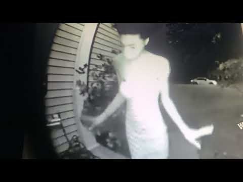 Lady walks through spider Web