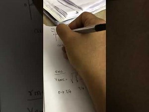 Rms and average value of triangular waveform