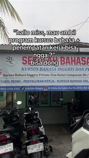 mau kursus bahasa inggris atau langsung di salurkan kerja sekalian? bisa bangett ! Sekolah bahasa course : ✅tersedia paket kursus bahasa ✅tersedia paket penyaluran kerja ✅ program kerja dana talang dan mandiri ( bisa pilih ) ✅ kelas kursus bahasa inggris mulai 260/ bulan ✅ kelas penyaluran kerja mulai 2 jt konsultasi miss mei 0813 2678 3713 #loker #lowongankerja #sragen