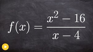 Graphing and solving for the discontinuity of a rational function