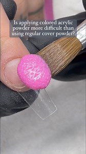 Is applying colored acrylic powder more difficult than using regular cover powder? #everydaynail2 #nailart #nailsoftheday #nailvideo #nailtutorialvideo #naildesigns #nailtutorial #nails2inspire #nail #nails #longnails #nailswag #nailporn #nailpolish #nailsvideos #nailmagazine #nailpromagazine #nailsofig #nailsonfleek #nailsonpoint #nailedit #acrylicnailsdesign #ombrenails #nailstagram #chromenails | Tuan Anh Le