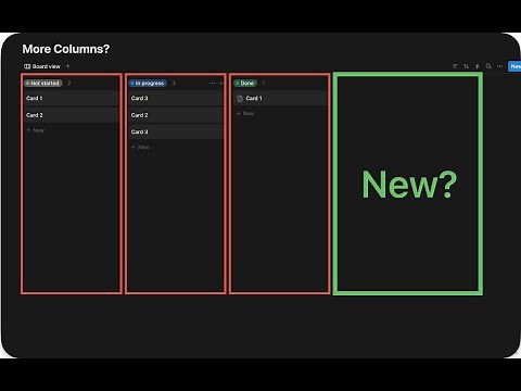 Add more column in Notion Board View