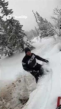 Snowmobile Downhill Ride Epic Fails and Thrilling Moments!