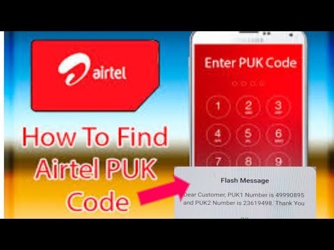 How to find puk code Airtel sim. How to unlock 🔓 puk code. step by step full process.