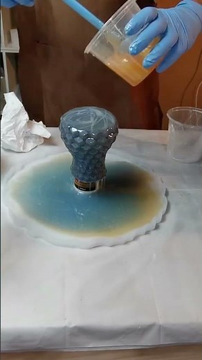 Pouring Resin on 3D Printed PLA Experiment!