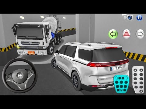 New Concrete Mixer Truck Stuck in Parking Garage - 3D Driving Class - Car Game 3D Driving Class 2026