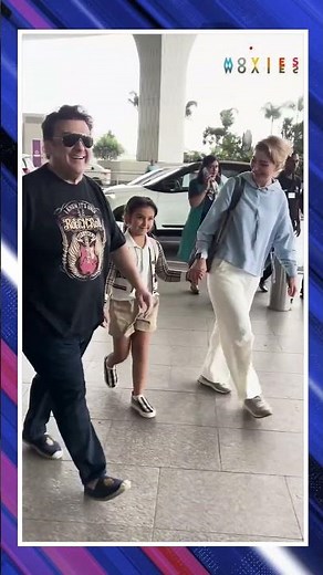 Adnan Sami's Airport Famjam With Wife Roya Faryabi And Daughter Medina