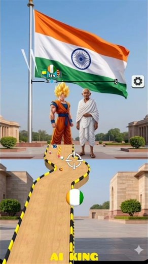 Unexpected Crossover: Goku in India! 🇮🇳🔥 #Goku #shorts