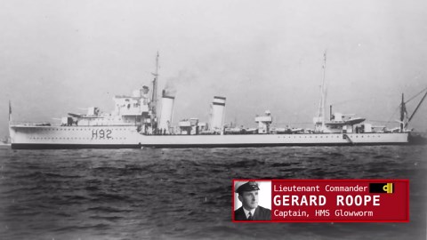 The Heroic Last Stand of HMS Glowworm: Destroyer Rams German Cruiser Admiral Hipper