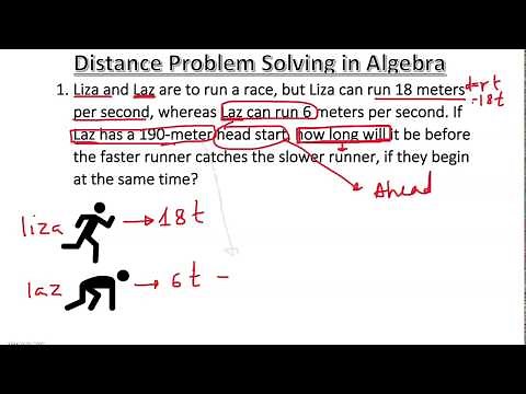 Problem Solving with Distance in Algebra