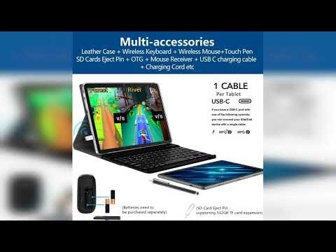 Review: 2025 Latest 2 in 1 Tablet 128GB Storage+1TB Expand 10 inch Tablets, 2.4G&5G WIFI Table...