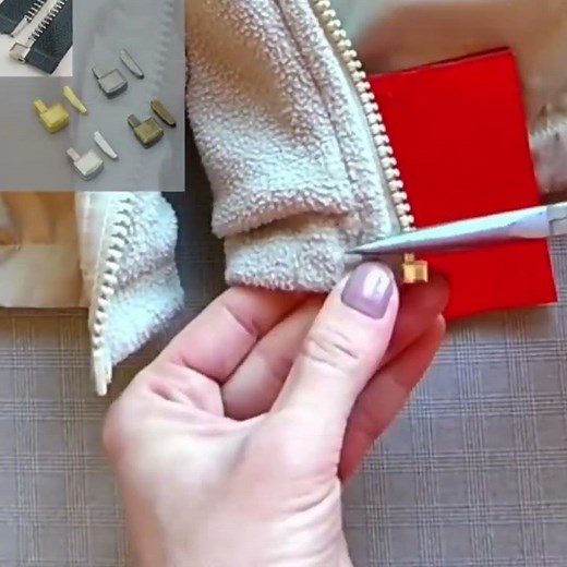 Replacement of stoppers. Repair of a zipper with plastic teeth. #zipperstoppers #zipper #repair