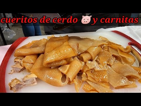 Las Mejores Carnitas De Puerco buche Pata Cuero Costilla, Todo muy Ricas😋