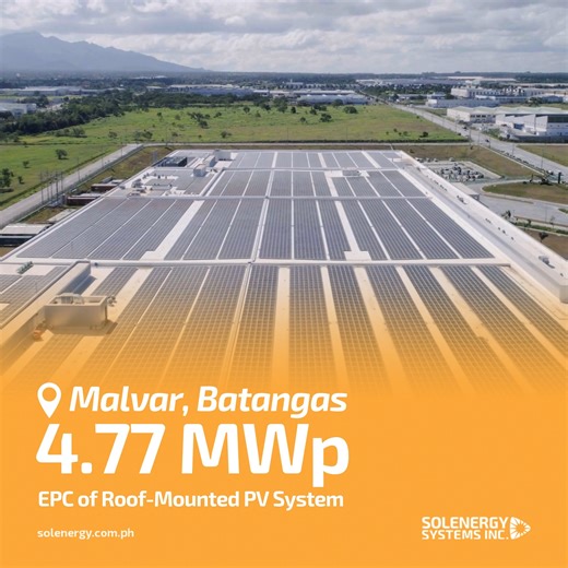 Japan Tobacco International (JTI), one of the largest tobacco companies in the world, has a single roof structure which features one of the largest self-consumption rooftop solar PV systems in the Philippines at 4.77 Megawatt peak. The PV system is comprised of 17,040 solar panels which cover more than 27,000 sqm of roof space. Solenergy served as the Engineering, Procurement and Construction of this project. For quotation, message us: https://solenergy.com.ph/#contact-us | Solenergy Systems Inc