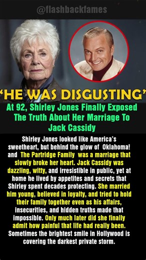 At 92, Shirley Jones Finally Exposed The Truth About Her Marriage To Jack Cassidy #shorts