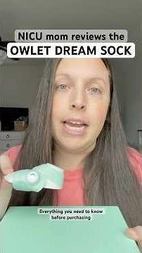 NICU Mom Review of Owlet Sock #momlife #newborn #owlet