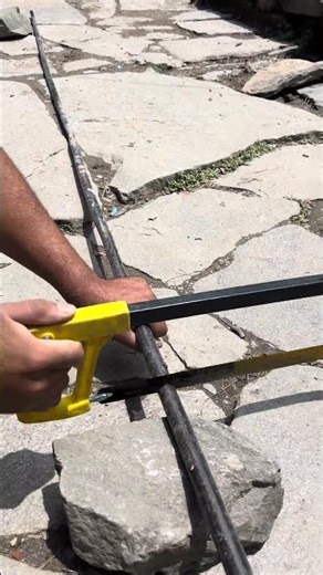 Cutting GI Pipe With Hacksaw #watersupply #shorts #viral #tools #shimla