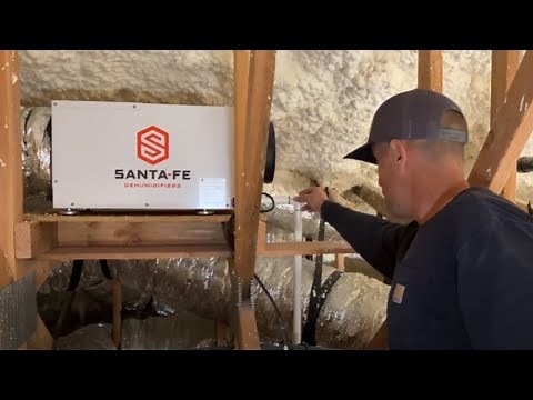 Installing a Santa Fe Dehumidifier in an Attic & Why Your Custom Home Should Have One