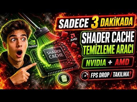 NVIDIA ve AMD Shader Cache Temizleme Aracı | FPS Drop ve Takılma Sorunlarına Yardımcı #NVIDIA #AMD