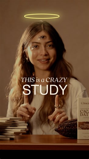 The Conscious Bar | The Future Of Chocolate Is Here on Instagram: "THIS is a WILD study on cacao 👇🏽 The COSMOS Study (no, not the galaxy kind) followed 21,000+ people over 3.5 years to see what would happen if they took a cocoa supplement daily. The headline result? A 27% reduction in cardiovascular death in the group taking cocoa. That’s not a small number. If a drug had results like that, it would be all over your feed. But here? It’s cocoa. Here’s why it works: → Flavanols in cacao = anti-i