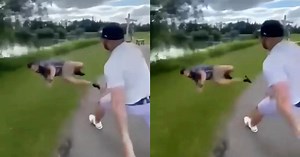 Watch: Hockey Enforcer Tosses Rude Golfer In Water Hazard Brawl - Drunk Gets Launched And Clocked On The Golf Course