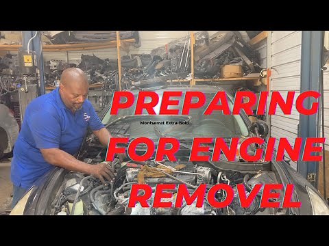 How to remove the engine from a 2008 infiniti G35