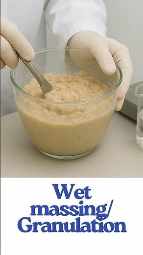 Tablet Preparation Steps- Wet granulation...