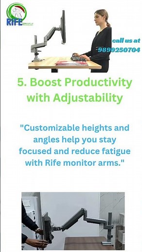 "Ergonomic Desk Setup: Adjusting Your Monitor Arm for Perfect Posture"