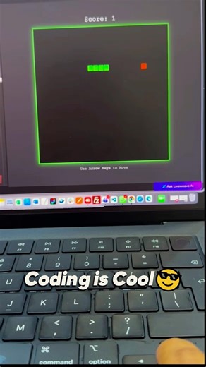 Snake Game - HTML | CSS | Javascript 😱. #coding #javascript #trending