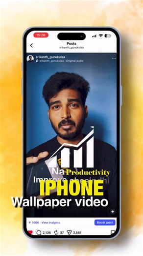 Srikanth Gunukula on Instagram: "🔥Trending and😱very useful Shortcut📱wallpaper for Android NOW🚀🚀 Checkout📱iPhone wallpaper shortcut on my profile Ee Wallpaper mee screen lo dots ga chupistundi ⏺️⏺️⏺️ 👉 Mee time, mee goals, me life 🎯 Mee life ni waste chestunnama ani reminder 📌 Lock screen / Home screen lo untundi 📌 Phone chusthe chalu… reality hit ⚡ “Time chala undi” ani anukuntam… kani ee dots chusaka mindset maaripotundi 🔥” Use cheyyandi. Time ni control cheyyandi. Life ni serious ga