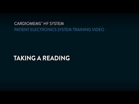 CardioMEMS HF System Product Training 3 – Taking a Reading