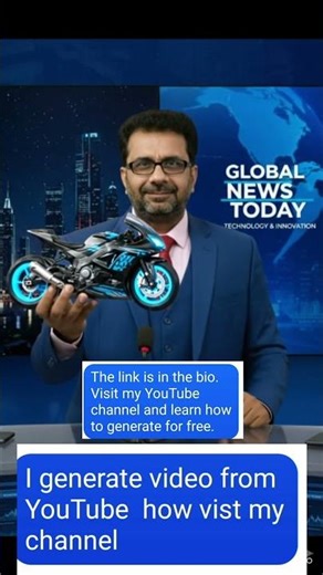 Ai video Generate free Motorcycle samll to big bike in News Room