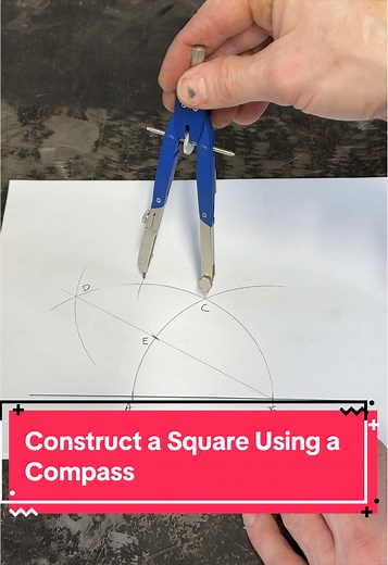 Draw a Perfect Square with Just a Compass