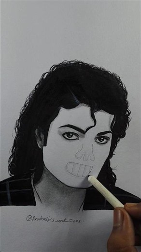 How to draw michael jackson 😍✍️ #art #drawing #artist #viral #explore #satisfying #pencil #shorts