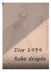 Couture en coulisse : drapé chez DIOR  en 1939 -  C'sur Mesure