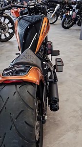 Cruiser Fat Boy 114 ‘Tucan’ by @buendnerbike.harleydavidson | DarkKustom.com