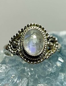 Handmade Flashy Moonstone Ring | 925 Sterling Silver Gemstone | Beautiful Moonstone Jewelry | Unique Settings | Gift for Her | You Pick! - Etsy