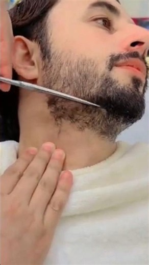 Beard Cutting Video | New Beard Style For Anyone #barber #beard #shorts