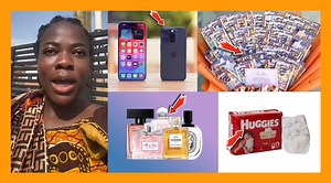 44K views · 1.9K reactions | iPhone 15 Pro Max, Money, Perfume, Original Diapers - Asantewaa In Tr0υble After Posting Her Birthday Wishlists & Begging Ghanaians To Buy Them For Her | Vim Buzz | Facebook