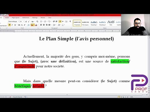 (منهجية) l'expression écrite 1bac et bac libre