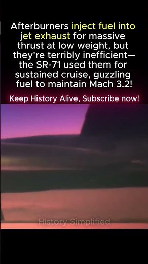 Afterburners: Light, Powerful… And BRUTALLY Inefficient. Why Did The SR-71 NEED Them?