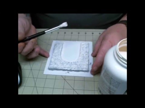 How to make a master mold for model railroading tunnel portals using Woodland Scenic Latex Rubber