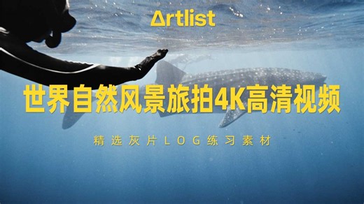 Artlist 13组世界各地自然人物风景旅拍原始灰片LOG练习4K高清视频素材