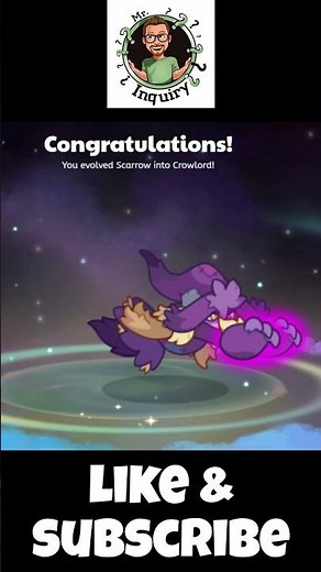 Scarrow Evolves into Crowlord in Prodigy Math!!! #gaming #prodigy #animation #pets #spooky